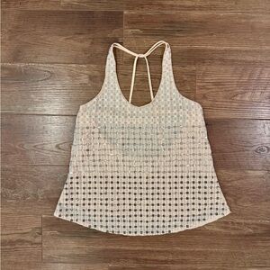 Parker Cream Sequin Silk Halter Camisole